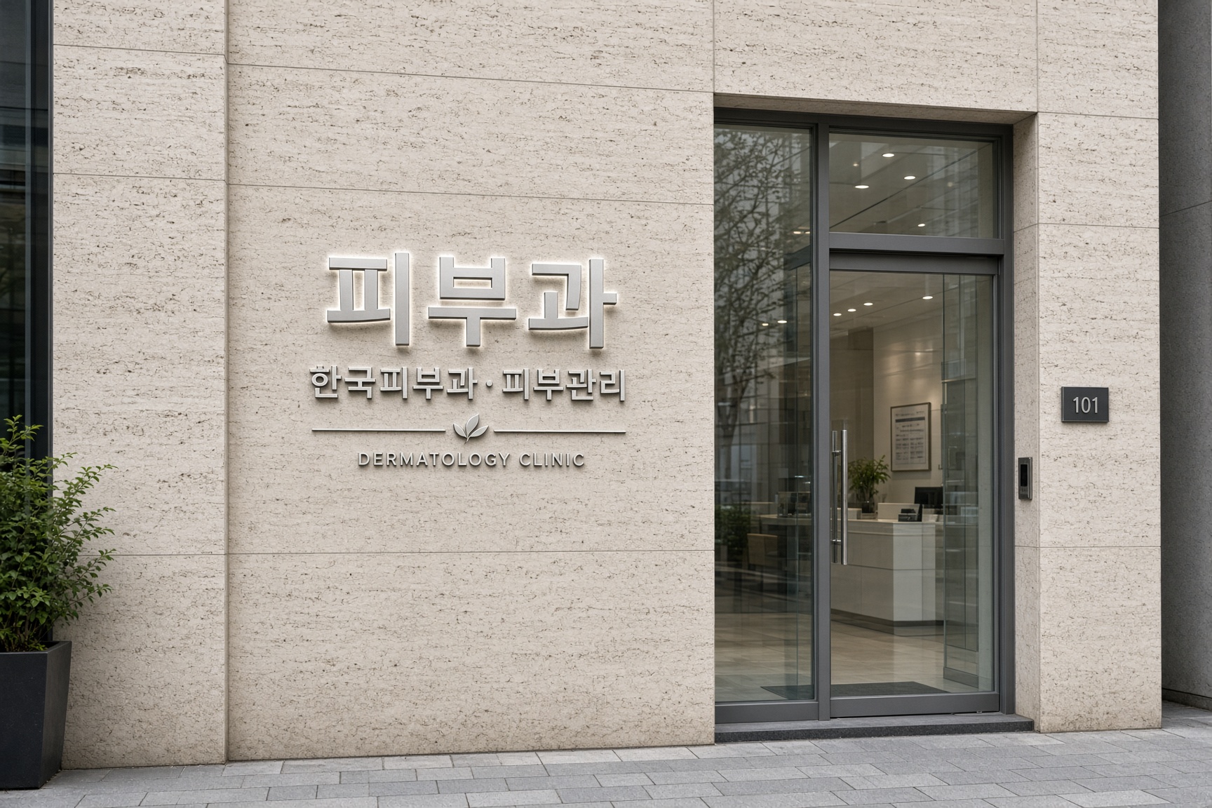 효자 클리닉 입체문자
