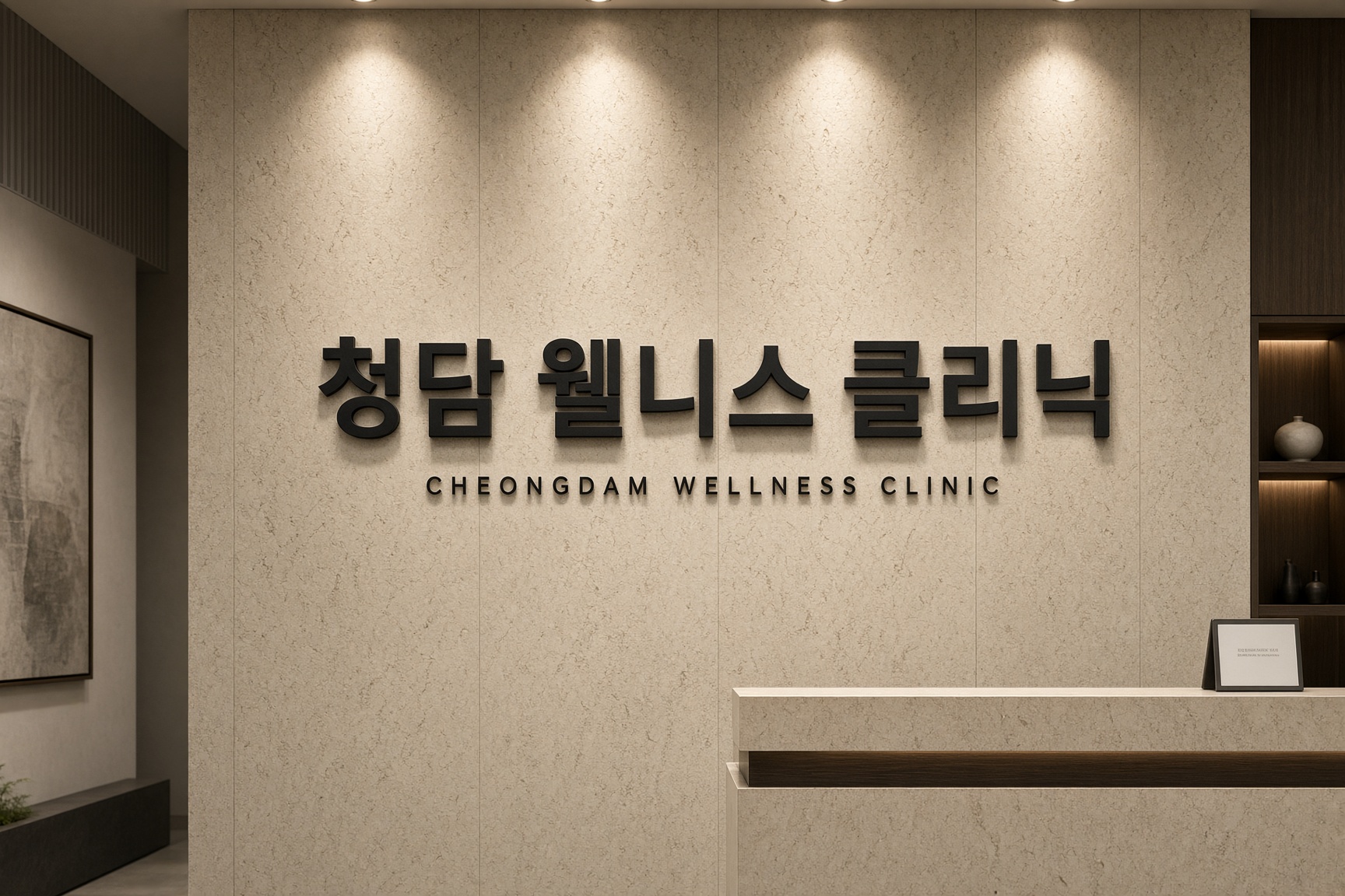 리셉션 월사인