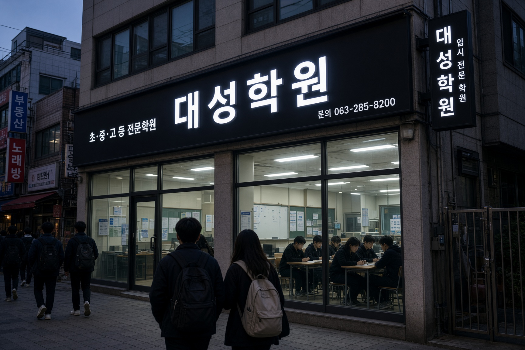 학원 채널 · 돌출
